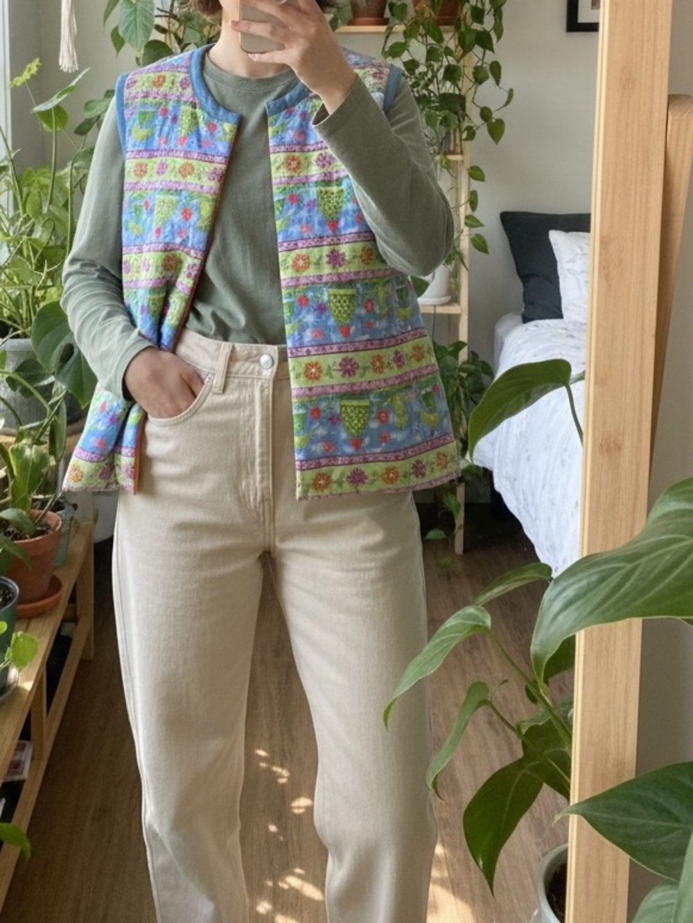 Handmade Cottagecore Quilted Vest
